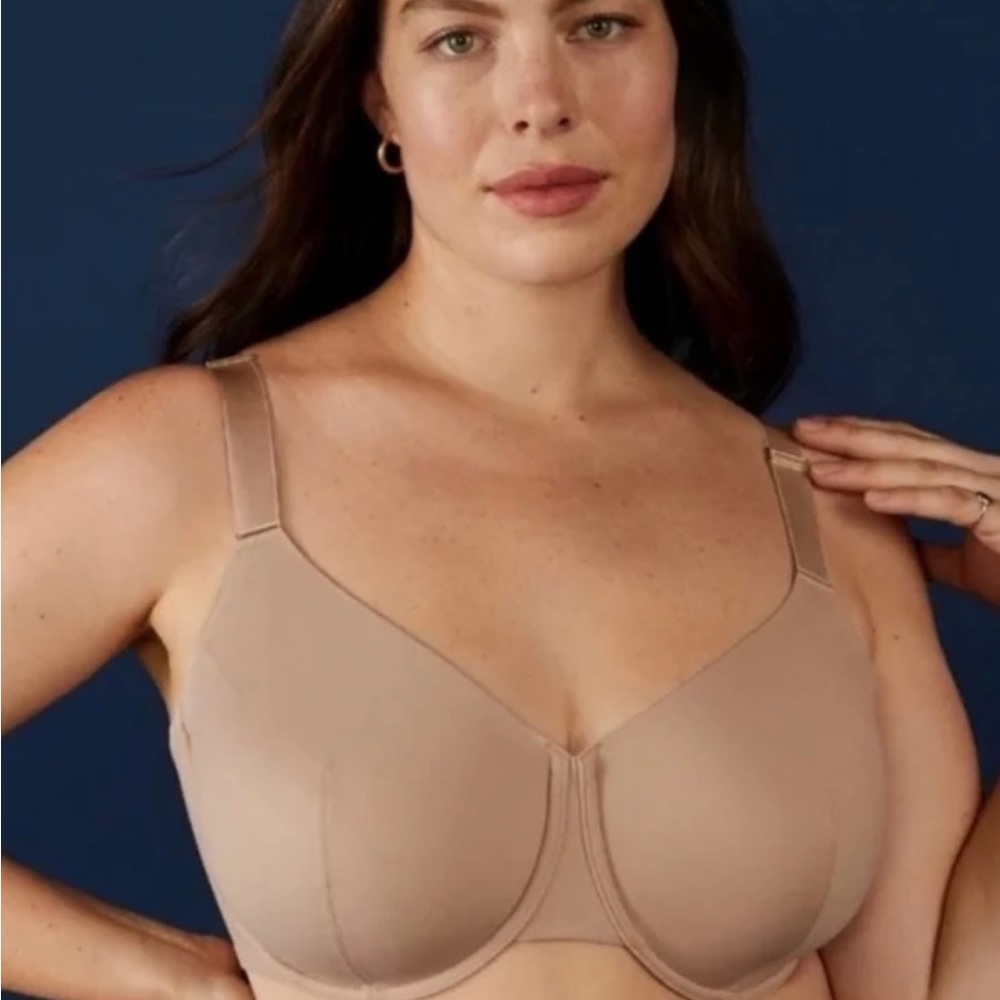 ThirdLove Classic Unlined Full Coverage Bra Size 36F Nude Brown